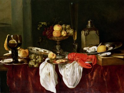 Natura morta con aragosta da Abraham Hendricksz van Beyeren