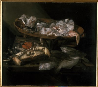 Natura morta con sogliola e granchio da Abraham Hendricksz van Beyeren