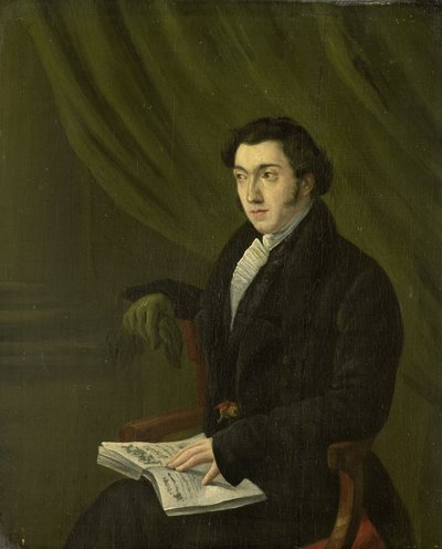 Ritratto di Johannes Petrus Schouberg, Incisore di francobolli alla Zecca Imperiale di Utrecht da Abraham Hendrik Winter