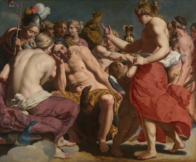 Giove rimproverato da Venere da Abraham Janssens
