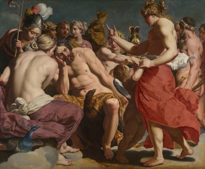 Giove rimproverato da Venere da Abraham Janssens