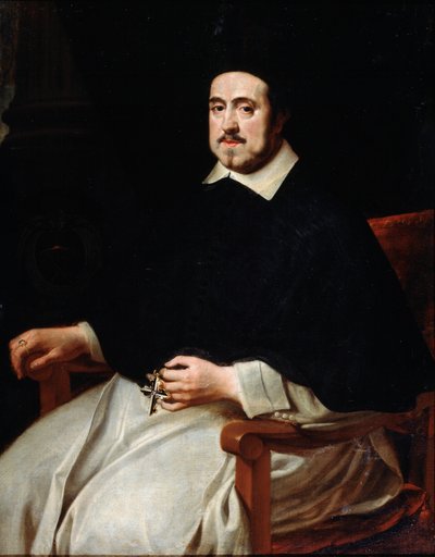 Ritratto del vescovo di Anversa Ambrosius Cappelus, XVII secolo da Abraham Jansz van Diepenbeeck