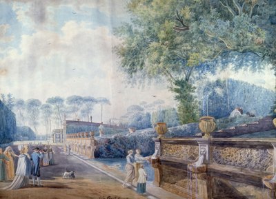 I Giardini del Palazzo Doria Pamphili, Roma da Abraham L. Rudolph (attr. to) Ducros