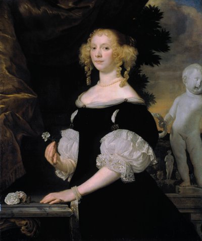 Ritratto di una donna, 1670 da Abraham Lambert Jacobsz Tempel van den