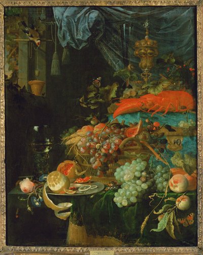 Natura morta (pittura su tela) da Abraham Mignon