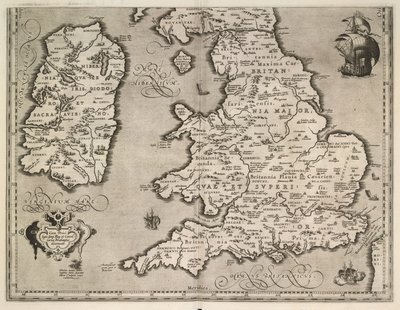 Britannicarum Insularum Vetus Descripto da Abraham Ortelius
