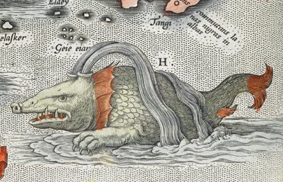Dettaglio di un mostro marino, da 