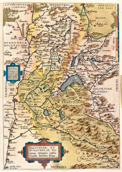 Francia (Regione: Borgogna, Franca Contea, Rodano-Alpi, Provenza-Alpi-Costa Azzurra), Svizzera (Cantone: Basilea Città, Basilea Campagna, Soletta, Berna, Vallese, Giura, Neuchâtel, Friburgo, Vaud, Ginevra), Italia (Regione: Valle d