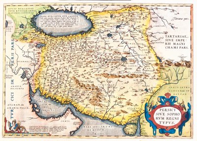 Iran, Pakistan, Afghanistan, Uzbekistan, Turkmenistan da Abraham Ortelius