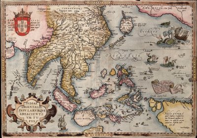 Mappa delle Indie Orientali di Ortelius, c.1570 da Abraham Ortelius