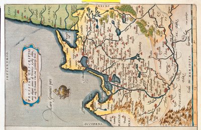 Polonia nord-orientale, Russia, Lituania da Abraham Ortelius
