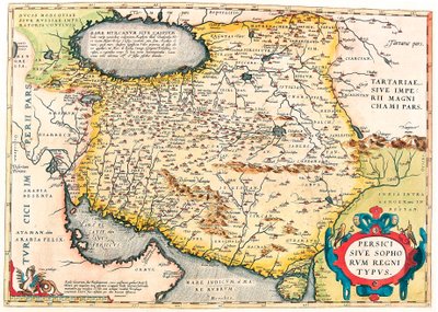 Persici sive Sophorum Regni Typus Mappa geografica del territorio della Penisola Arabica da 