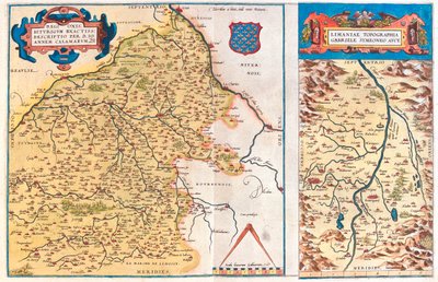 Regione-a: Centro, Borgogna, Alvernia, Limosino Regione-b: Alvernia, Francia da Abraham Ortelius