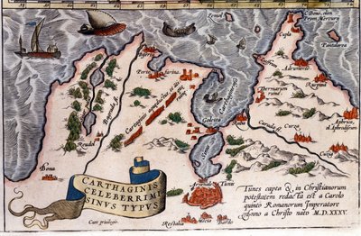 Tunisi - Atlante di Abraham Ortelius, Anversa da Abraham Ortelius