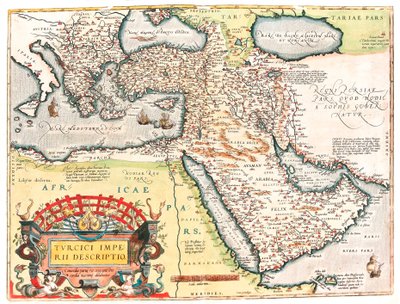 Turcici imperii descriptio Mappa geografica del territorio dell