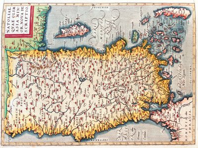 Turchia, Cipro da Abraham Ortelius