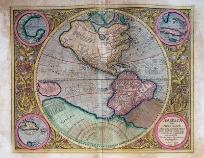 Mappa del mondo di Abraham Ortelius (1527-1598) da Abraham Ortelius