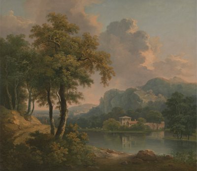 Paesaggio collinare boscoso da Abraham Pether
