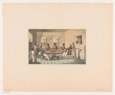 Surinamesi e olandesi bevono tè da Abraham Pieter Felix