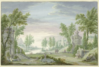 Paesaggio arcadico da Abraham Rademaker