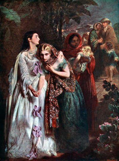 La fuga da Lucknow, 1858, c1920 da Abraham Solomon