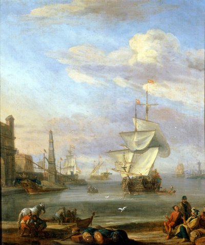Un porto olandese da Abraham Storck