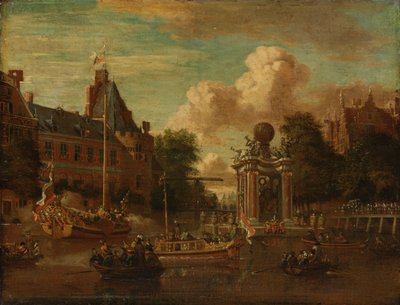 La legazione moscovita in visita ad Amsterdam da Abraham Storck