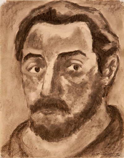Testa di un uomo da Abraham Walkowitz