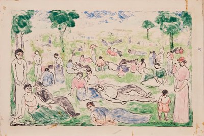 Parco con figure da Abraham Walkowitz