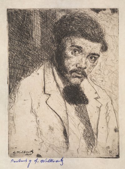 Autoritratto, 1900 da Abraham Walkowitz
