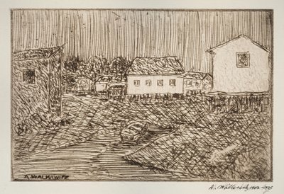 Scena di strada, edificio o ritratto da Abraham Walkowitz