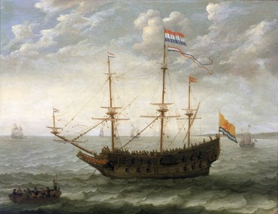Una nave di Zeeland (Paesi Bassi) da Abraham Willaerts