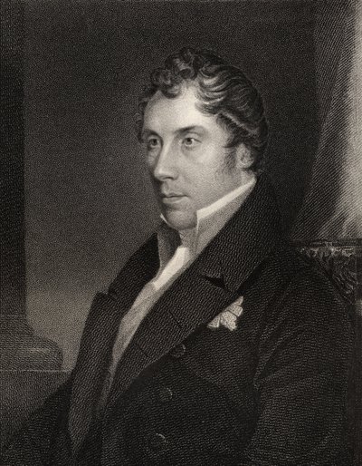 George Hamilton Gordon, inciso da Thomas Woolnoth (1785-1857) da 
