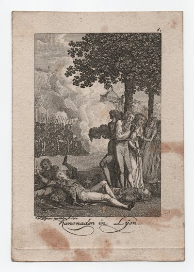 Cannonate a Lione da Abraham Wolfgang Küffner