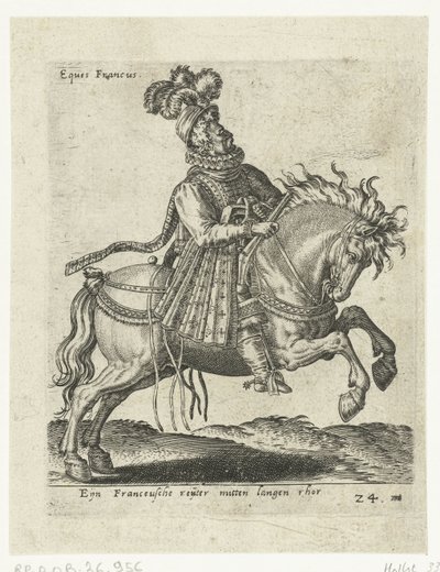 Cavaliere francese con pistola da Abraham de Bruyn (attributed to)