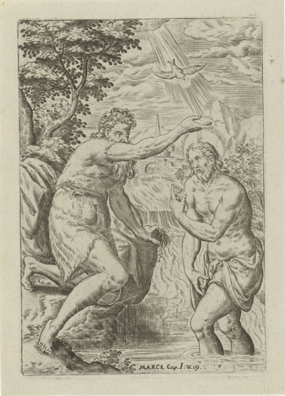 Battesimo di Cristo da Abraham de Bruyn