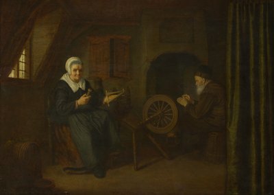 Tobi e Anna, c. 1657-1658 da Abraham de Pape