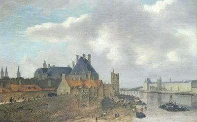 Hotel di Nevers e Palazzo del Louvre, 1637 da Abraham de Verwer