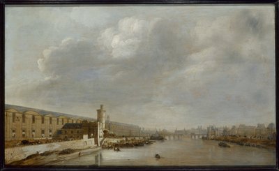 La Grande Galerie del Louvre con la Porte Neuve e la Tour du Bois, circa 1640 da Abraham de Verwer