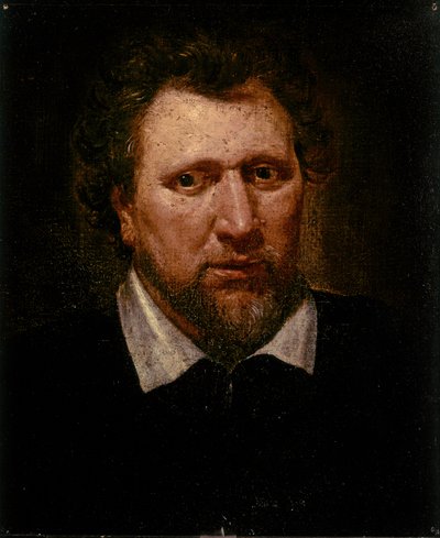Benjamin JONSON, Ritratto, 1617 circa (olio su tela) da Abraham van Blyenberch