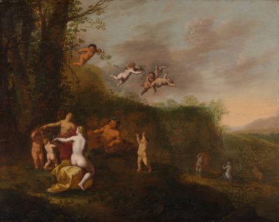 Bacco e ninfe in un paesaggio da Abraham van Cuylenborch