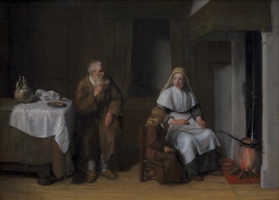 Il profeta Elia con la vedova di Zarepta e suo figlio da Abraham van Dijck