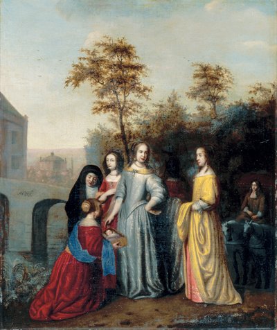 Il ritrovamento di Mosè da Abraham van Dyck