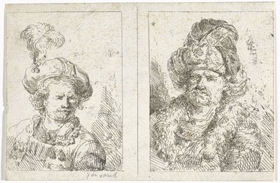 Due busti maschili da Abraham van Strij (I)