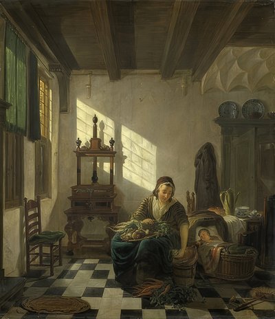 La casalinga. 1800-11 da Abraham van Strij