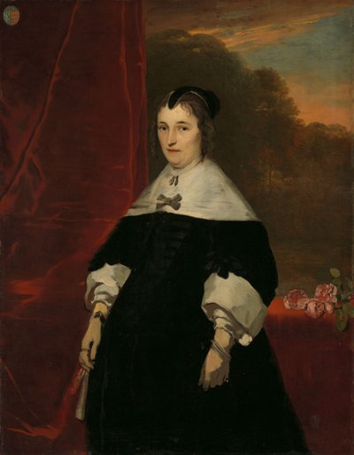 Machteld Bas (m. 1681). Moglie di Abraham de Visscher da Abraham van den Tempel (attributed to)