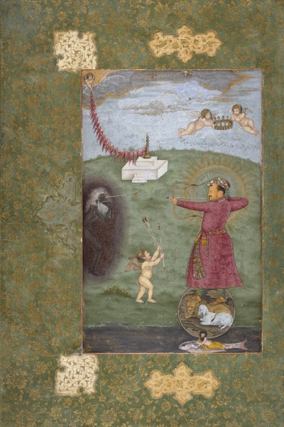 Imperatore Jahangir che trionfa sulla povertà da Abul Hasan