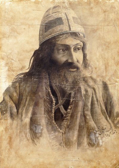 Un derviscio, c.1851-2 da Abul Hassan Ghaffari