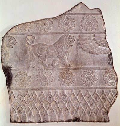 Frammento di bassorilievo che rappresenta un leone in cammino. Da Persepoli (Iran) Epoca Achemenide, 460 a.C. Seattle, Art Museum da Achaemenid