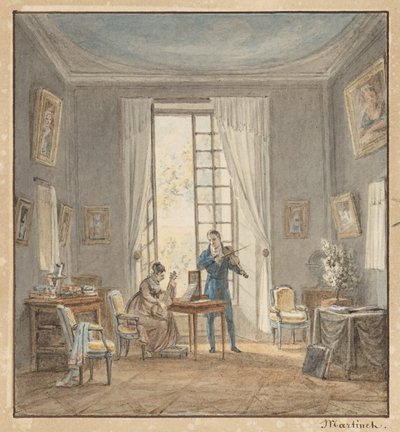 Salone interno con Gabriel d